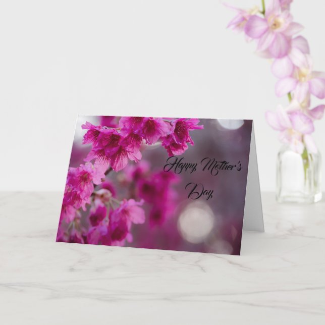 Taiwanese Cherry Tree Blossom Card (Orchid)
