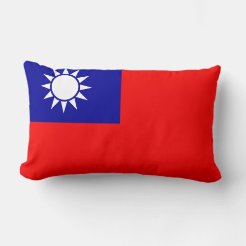 Taiwanese Chinese flag pillow