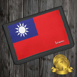 Taiwanese flag fashion, Taiwan patriots / sports Tri-fold Wallet