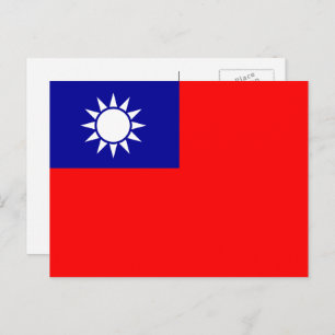 Taiwanese Flag, Flag of Taiwan Postcard