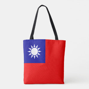 Taiwanese Flag, Flag of Taiwan Tote Bag