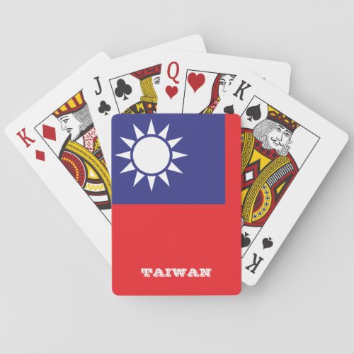 Taiwanese Flag Games Taiwan Playing Cards