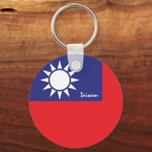 Taiwanese Flag & Taiwan holiday, patriots / sports Keychain