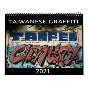 Taiwanese graffiti 2021 calendar