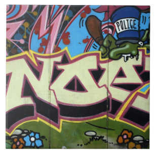 Taiwanese graffiti, Taipei, Taiwan Ceramic Tile