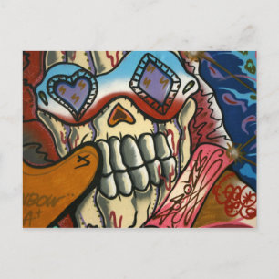 Taiwanese graffiti, Taipei, Taiwan Postcard
