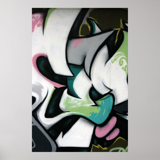 Taiwanese graffiti, Taipei, Taiwan Poster (Front)