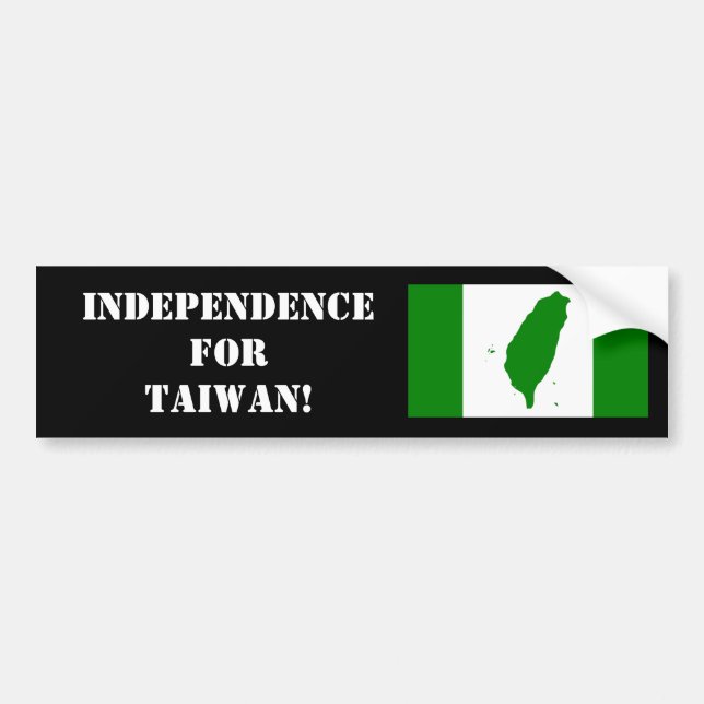 Taiwanese Independence Bumper Sticker (Front)