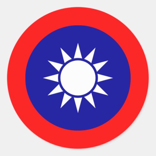 Taiwanese National Emblem Taiwan Classic Round Sticker