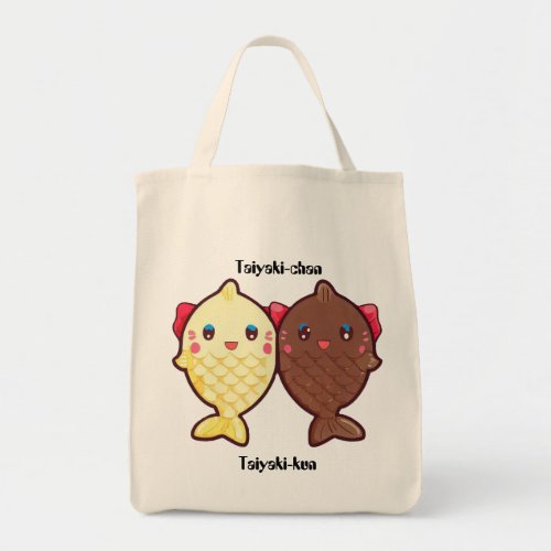 Taiyaki Cute Fish Japanese Sweet Ice Cream Dessert Tote Bag