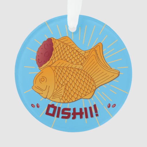 Taiyaki Fish Japanese Food Illustration Ornament Zazzle
