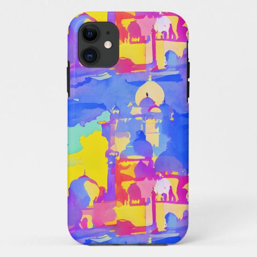 Taj Mahal A Colorful Dream iPhone 11 Case