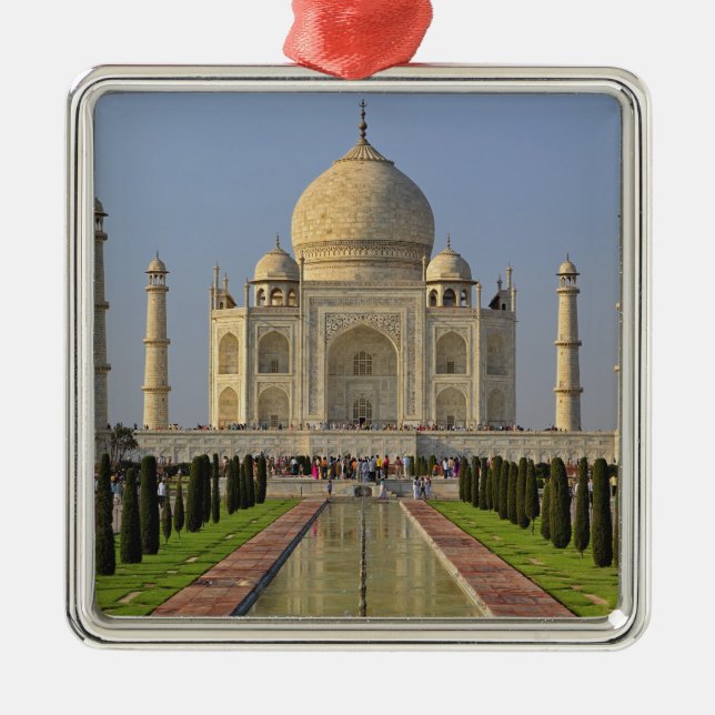Taj Mahal, a mausoleum located in Agra, India, 2 Metal Ornament (Front)