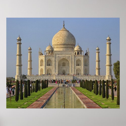 Taj Mahal a mausoleum located in Agra India 2 Poster