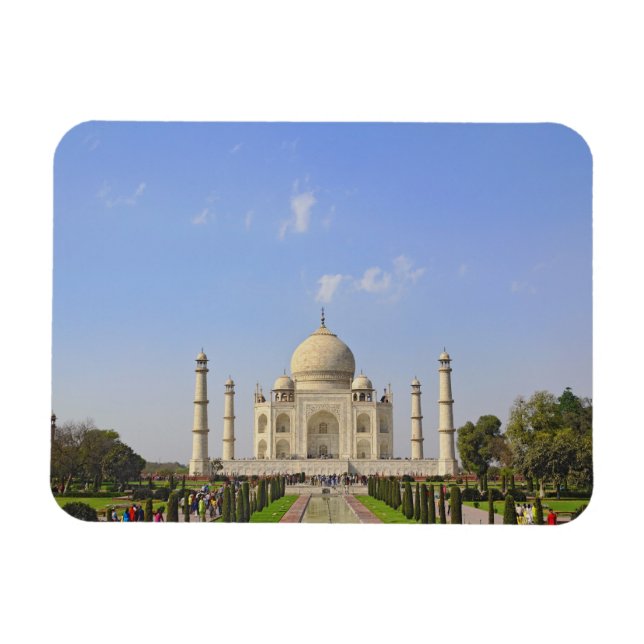 Taj Mahal, a mausoleum located in Agra, India, Magnet (Horizontal)