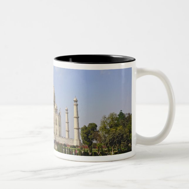 Taj Mahal, a mausoleum located in Agra, India, Two-Tone Coffee Mug (Right)