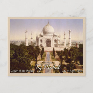 Taj Mahal Agra India Postcard
