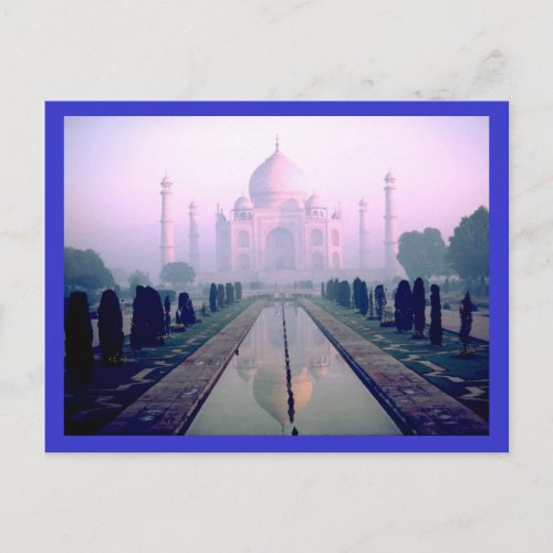 Taj Mahal Agra India Postcard