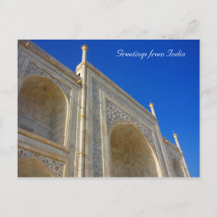 taj mahal arch postcard