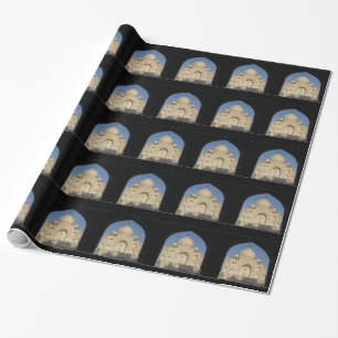 taj mahal arch wrapping paper