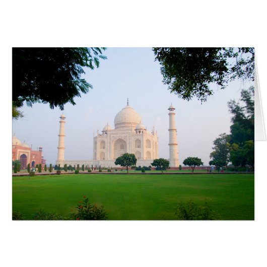 Taj Mahal at sunrise one of the wonders of the (Front Horizontal)