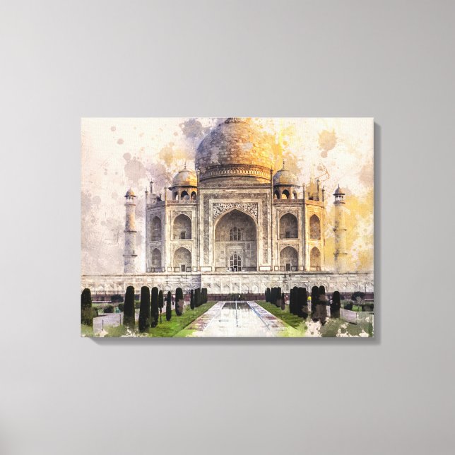 Taj Mahal Built Out of Love Canvas Print (Front)