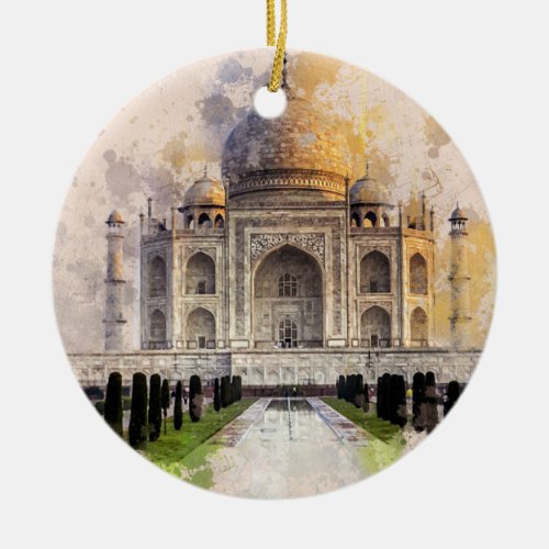 Taj Mahal Built Out of Love Ceramic Ornament