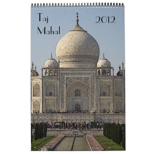 taj mahal calendar 2012
