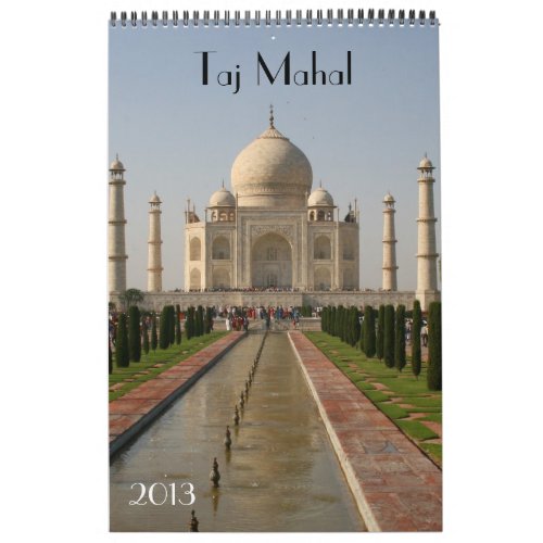 taj mahal calendar 2013