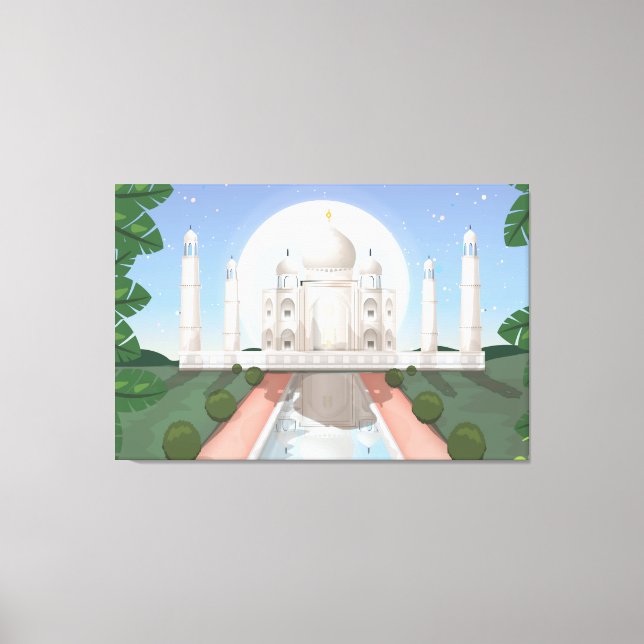 Taj Mahal Canvas Print (Front)