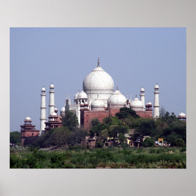 taj mahal distant view poster (Front)