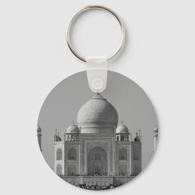 taj mahal grey keychain (Front)