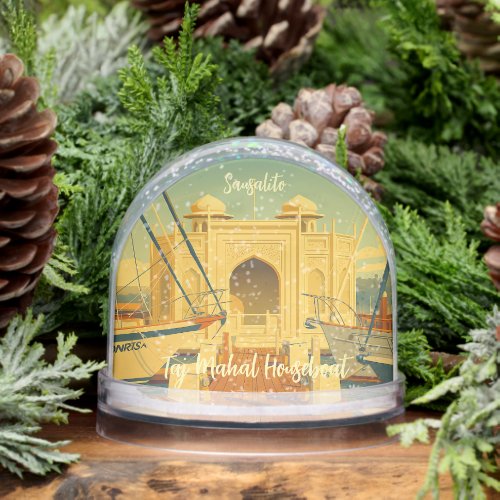 Taj Mahal Houseboat, Sausalito, California Travel  Snow Globes