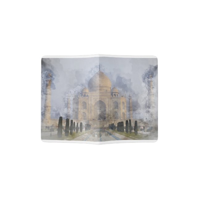 Taj Mahal in Agra India Passport Holder (Opened)