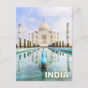 Taj Mahal In Agra, India Postcard