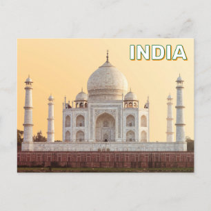 Taj Mahal In Agra, India Postcard