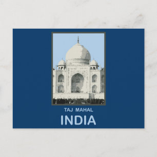 Taj Mahal India Postcard