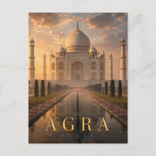 Taj Mahal India REALMS Postcard