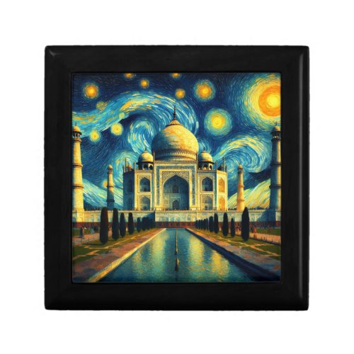 Taj Mahal India Starry Night Gift Box
