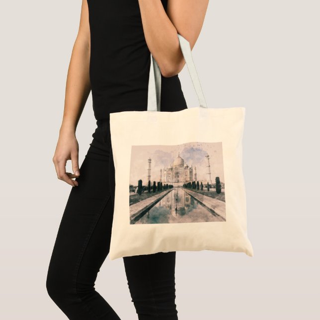 Taj Mahal India Tote Bag | Exotic Travel Gift  (Front (Product))