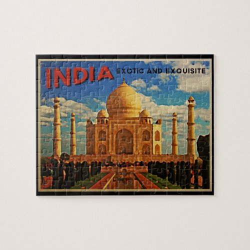 Taj Mahal India Vintage Jigsaw Puzzle