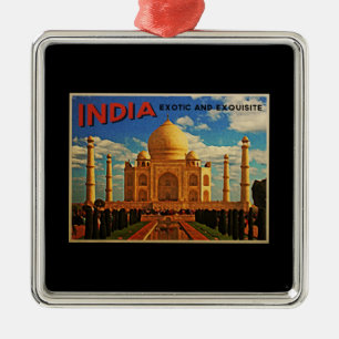 Taj Mahal India Vintage Metal Ornament