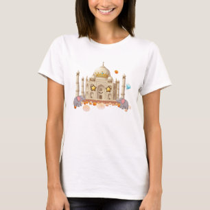 Taj Mahal Kawaii - Dreamy India Travel Design T-Shirt