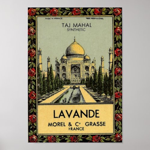 Taj Mahal Lavande Poster