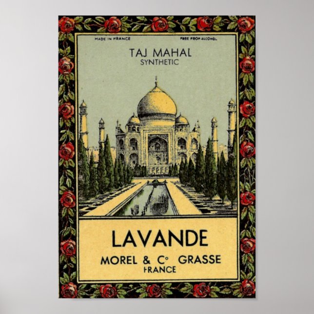 Taj Mahal Lavande Poster (Front)