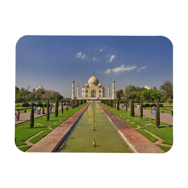 Taj Mahal mausoleum / Agra, India 2 Magnet (Horizontal)