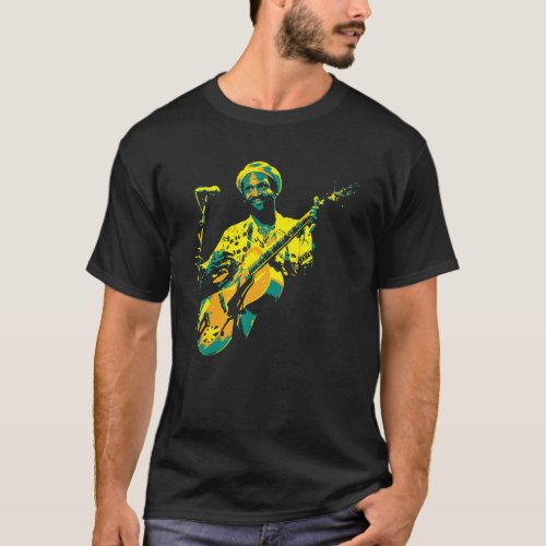 Taj Mahal musicianHenry Saint Claire Fredericks v T_Shirt