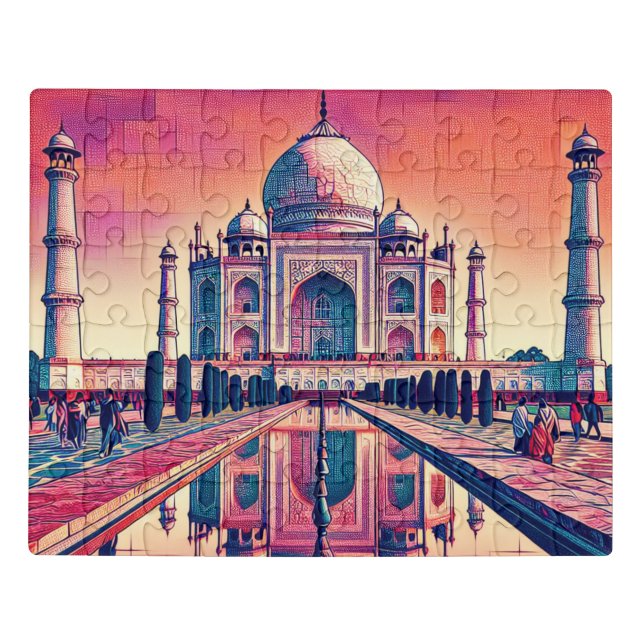 Taj Mahal of India Puzzle (Puzzle Horizontal)