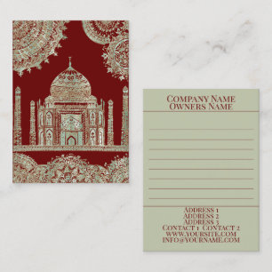 Taj Mahal - Oriental Bohemian Style Business Card