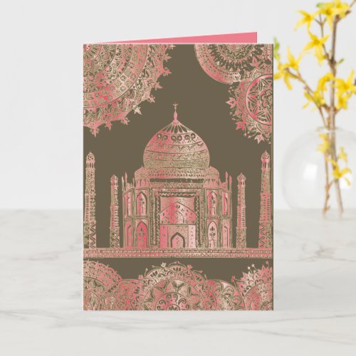 Taj Mahal _ Oriental Bohemian Style Card
